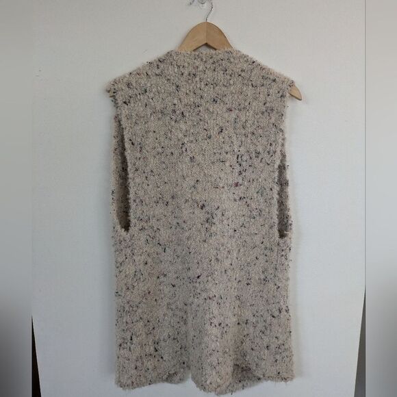 Sundance Open Front Tunic Vest Alpaca Boucle Knit Coastal Secrets S Small - Picture 7 of 8